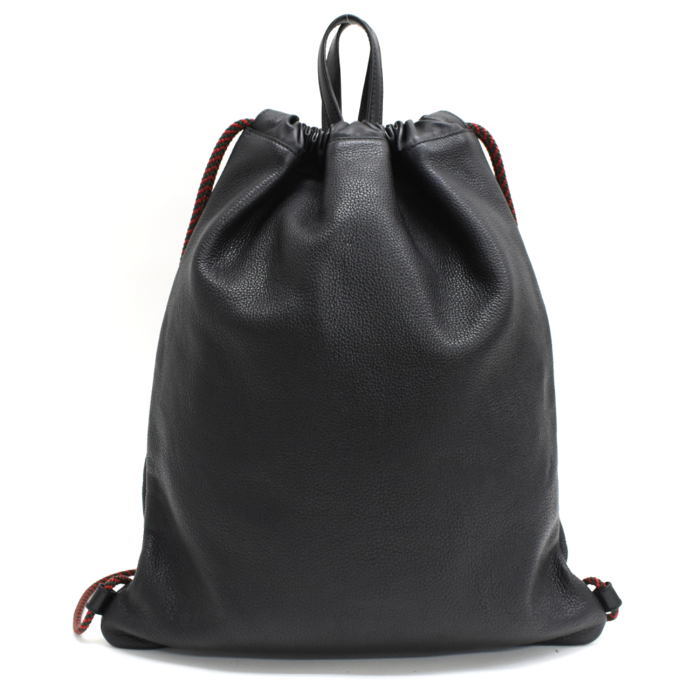 Gucci Drawstring Backpack Interlocking G Leather … - image 3